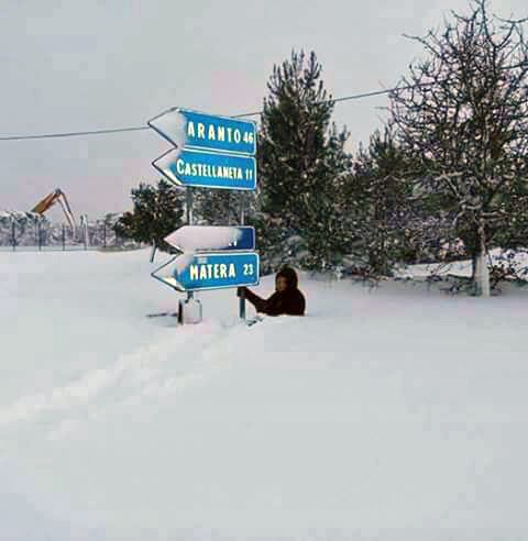 マテーラの大雪
